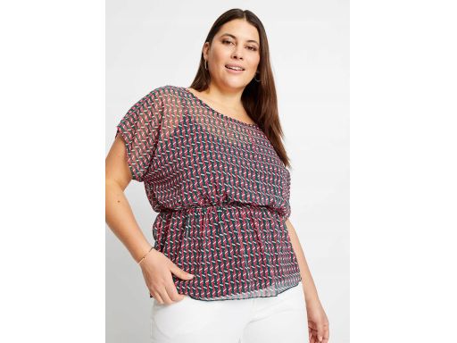 AG3213 bluzka szyfonowa z bluzką na ramiączka r.52