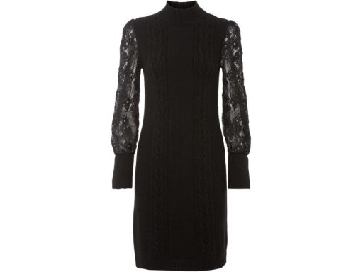 B.P.C sukienka dzianinowa z koronkowymi rękawami 36/38.