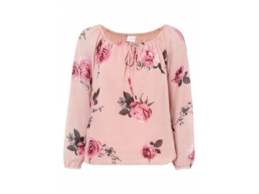 B.P.C bluzka szyfonowa w kwiatki z dekoltem carmen 36.
