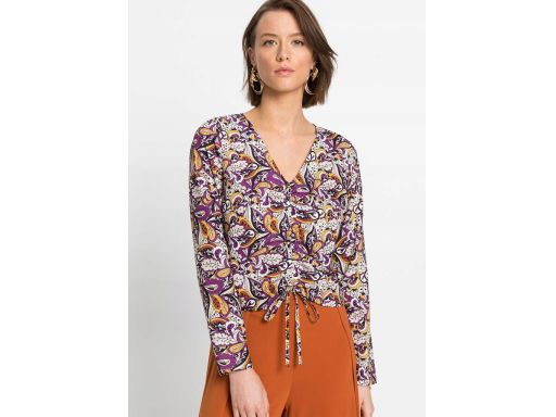 B.P.C Krótka bluzka w kwiaty ^42