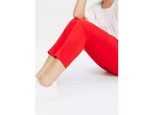 B.P.C spodnie 7/8 czerwone elastyczne r.38