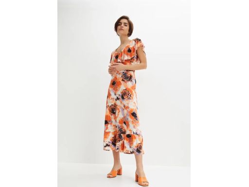 B.P.C sukienka shirtowa we wzory midi ^40/42