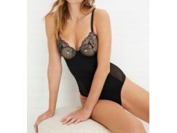 B.P.C body ze stringami usztywniane miseczki we wzory z fiszbiną r.85B