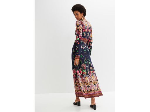 B.P.C długa sukienka z nadrukiem kobieca r.36/38