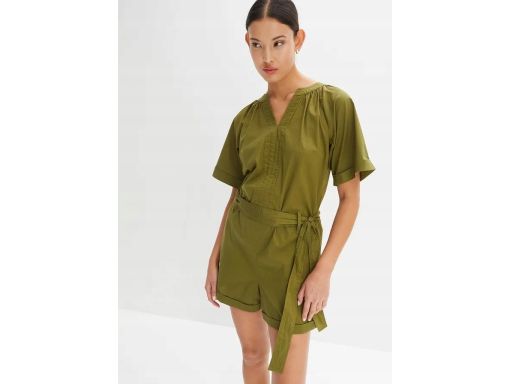 B.P.C krótki kombinezon bawełniany zielony ^46