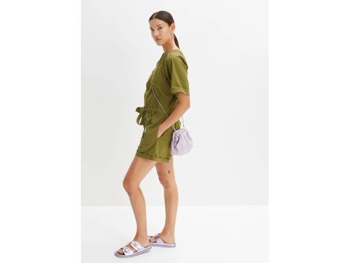 B.P.C krótki kombinezon bawełniany zielony ^46