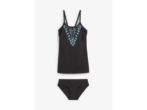 B.P.C tankini czarne we wzory niebieskie r.44