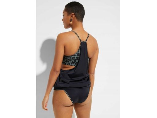 B.P.C tankini czarne w cętki modne r.40