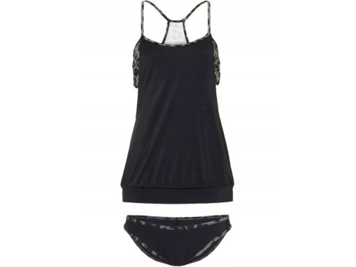 B.P.C tankini czarne w cętki modne r.40