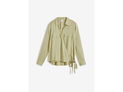 B.P.C bluzka kopertowa koszulowa zielona r.46