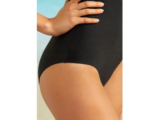 B.P.C czarny kostium kąpielowy z wiązaniem ^40