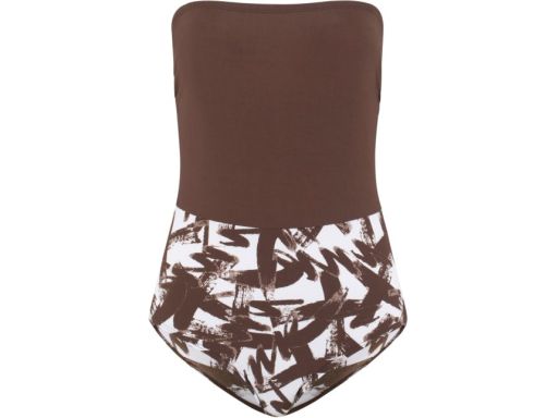 B.P.C stylowy strój kąpielowy brązowy ze wzorami r.42