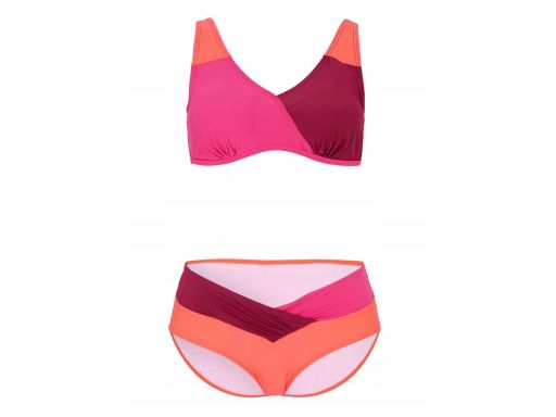 B.P.C bikini na fiszbinach różowo-pomarańczowe modne (2 części) 44 (85