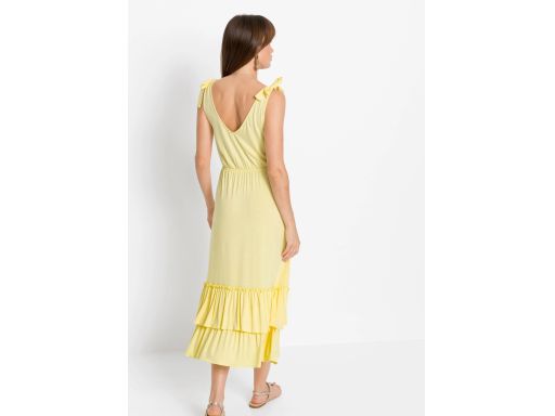 B.P.C żółta letnia sukienka midi ^48/50