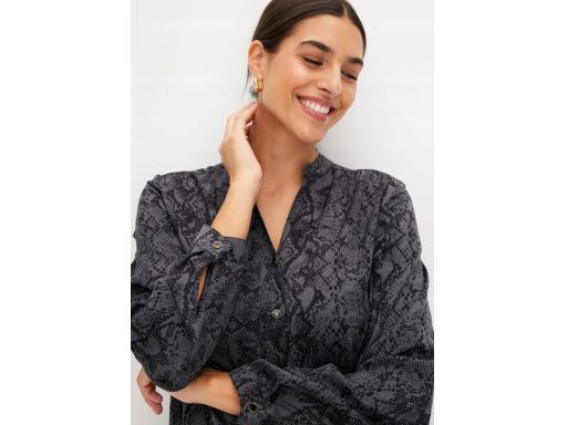 B.P.C sukienka koszulowa wzór wężowej skóry z wiązaniem 36.