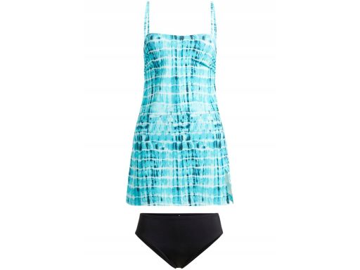B.P.C długi top tankini niebieski we wzory 42.