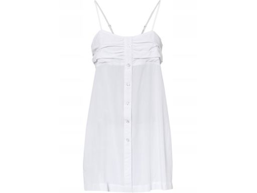 B.P.C top długi koszulowy biały ^46