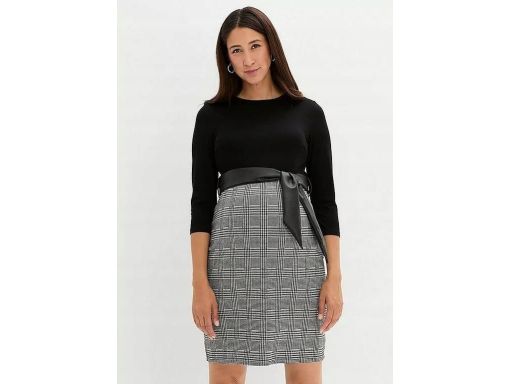 B.P.C sukienka ciążowa 2w1 w pepitkę 44/46.