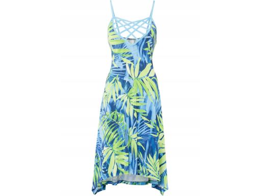 B.P.C sukienka asymetryczna kolorowa letnia 32/34.