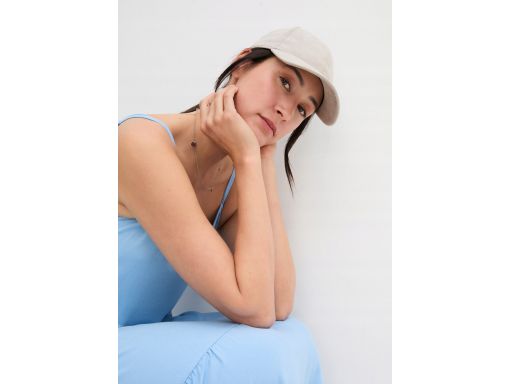 B.P.C sukienka midi niebieska na cienkie ramiączka ^48/50