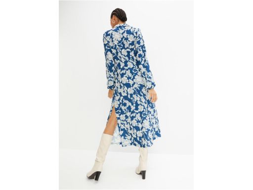 B.P.C długa sukienka niebieska w kwiaty r.36/38