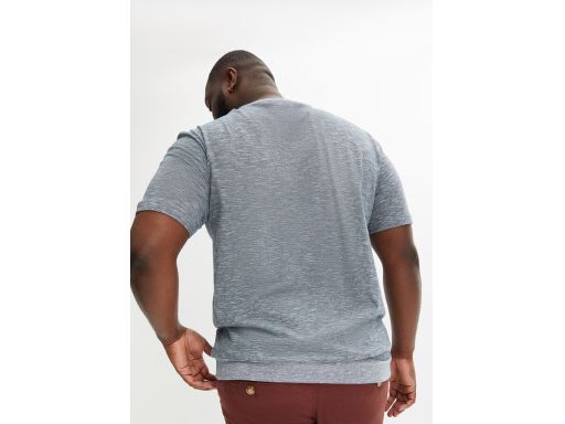 B.P.C t-shirt męski bawełniany szary melanż ^XXL
