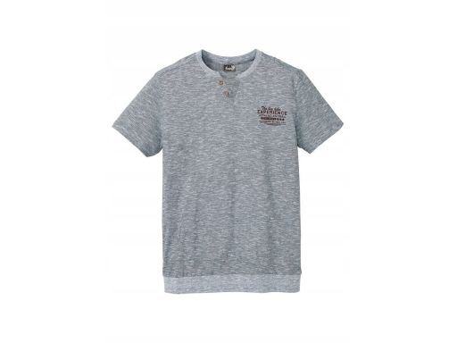 B.P.C t-shirt męski bawełniany szary melanż ^XXL
