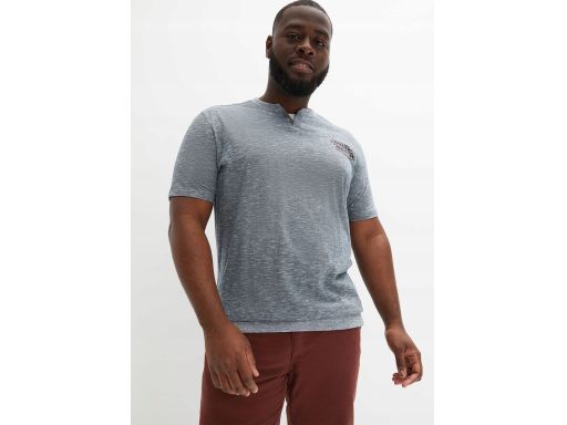 B.P.C t-shirt męski bawełniany szary melanż ^XXL