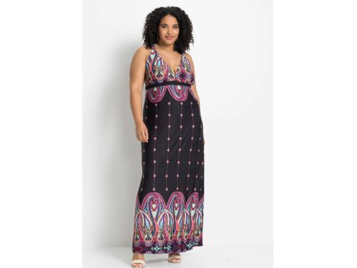 B.P.C sukienka maxi odkryte plecy nadruk ^40/42