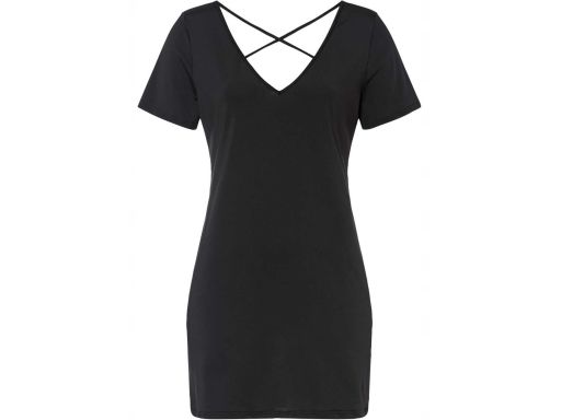 Venus czarna sukienka z koronkowym tyłem ^36/38