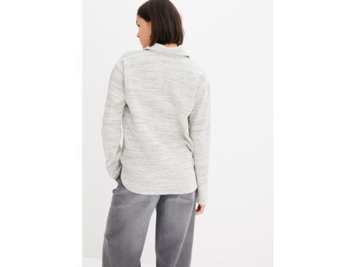 B.P.C szara sweterowa bluza z kołnierzykiem r.40/42