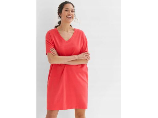 B.P.C sukienka shirtowa hibiskusowa bawełniana r.44/46