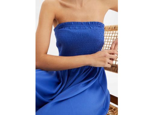 B.P.C sukienka midi niebieska letnia r.52/54