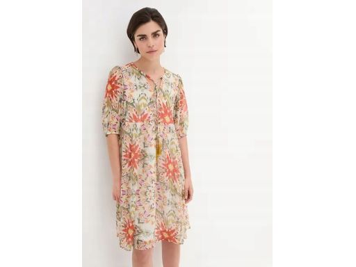 B.P.C sukienka wzorzysta szyfon r.40