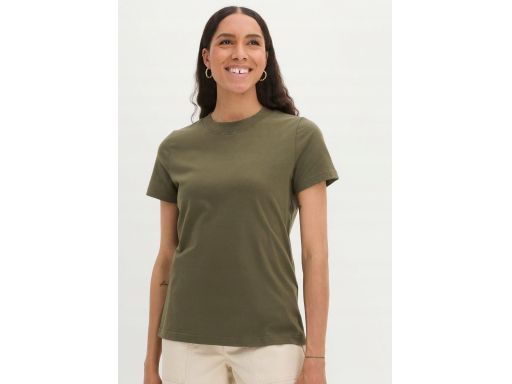B.P.C t-shirt damski khaki bawełniany ^36/38