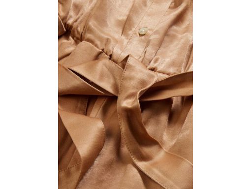 B.P.C złoty kombinezon satynowy z falbanami 40.