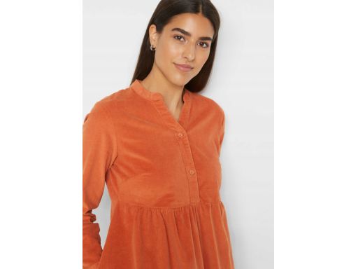 B.P.C sztruksowa sukienka w fasonie A pomarańczowa ceglasta ^50