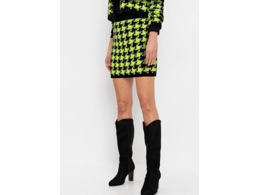 B.P.C spódnica dzianinowa mini w pepitkę czarno-biała ^44/46