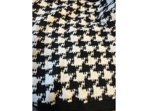 B.P.C spódnica dzianinowa mini w pepitkę czarno-biała ^44/46