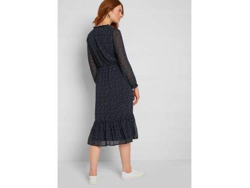 B.P.C sukienka szyfonowa midi r.34