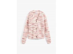 B.P.C sweter rozpinany śmietankowy w kolorowy melanż r.52/54