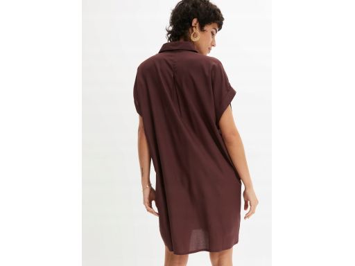 B.P.C sukienka koszulowa prosta brązowa ^38