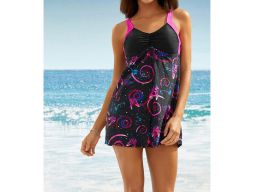 B.P.C długie tankini wzorzyste z figami r.54