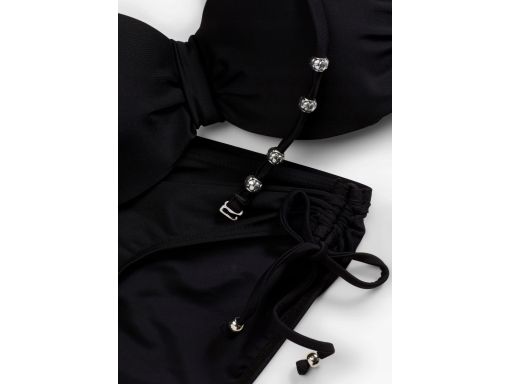 B.P.C czarne bikini z biustonoszem balkonetka dodatkowe ramiączko ^36(