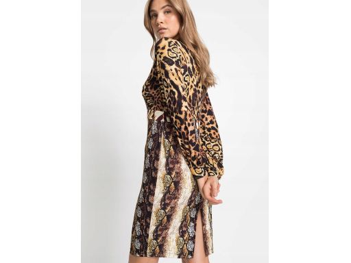 B.P.C sukienka w panterkę i węża 36/38.