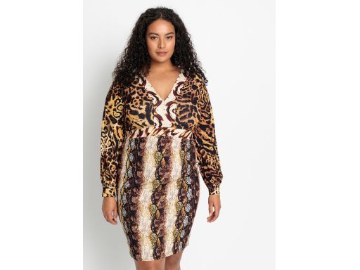 B.P.C sukienka w panterkę i węża 36/38.