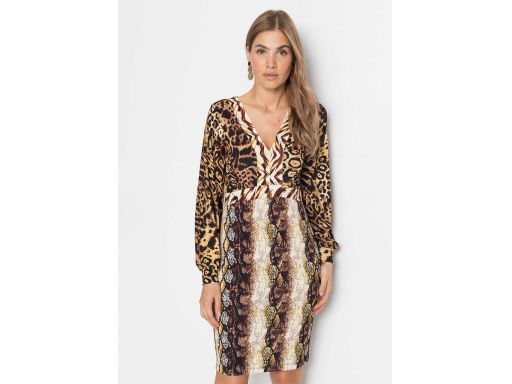 B.P.C sukienka w panterkę i węża 36/38.