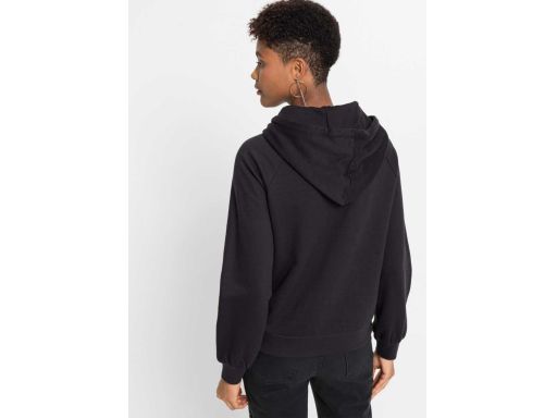 B.P.C bluza z kapturem czarna z guzikami 32/34.