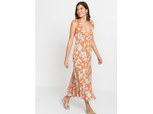 AF2572 długa sukienka letnia we wzory 36/38.