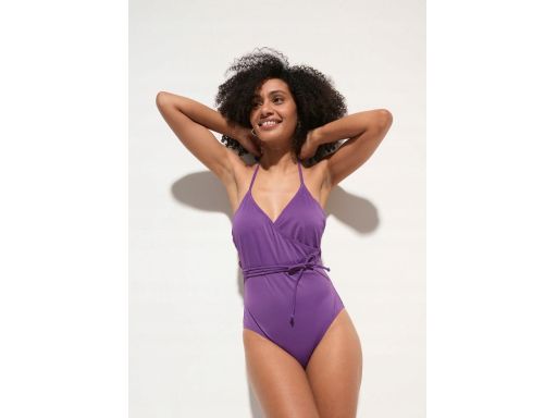 B.P.C kostium kąpielowy fioletowy wiązany r.36